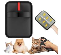 YAOSHENGUP Tierhaarentferner Handschuh, Hundehaare Entfernen Katzenhaarentferner Handschuh, Fellmagnet Tierhaarentferner mit Anti-Statik-Funktion, Wiederverwendbar für Couch, MöBel, Teppich, Autositz