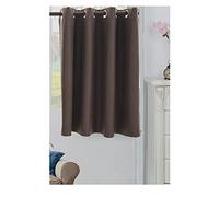 YAOTT Blackout Roman Blinds Eyelet Ring Top Plain Curtain Kitchen Window Valance Cafe Thermal Insulated Blackout Curtain Short for Bedroom Living Room Decorative Coffee