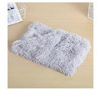 YAOTT Fluffy Plush Soft Warm Washable Blanket for Dogs and Cats Calming Anti-Anxiety Blankets for Pets and Puppies Warm Cozy Throws for Pets Sofa Bed Light Grey 56×36CM