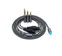 Yaowanguan Balanced Cable w/4.4mm,2.5mm,3.5mm Adapter for Sennheiser HD580 HD650 HD660 HD600S Headphones,HD414 HD25 3 in 1 Replacement Upgrade Wire(Grey)
