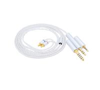 Yaowanguan Balanced Cable w/4.4mm,2.5mm,3.5mm Adapter for Sennheiser IE 100 PRO/IE 400 PRO/IE 500 PRO In-Ear Monitors Headphones,3 in 1 Replacement Silver Plated Upgrade Wire(Silver)