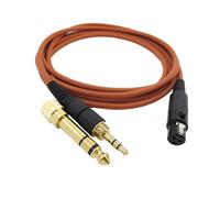 Yaowanguan Cable Cord for AKG Q701 K712 K702 K271S K240S K240MK K181 K141 K171 K371 Headphones,Replacement Mini XLR Audio Wire with 6.35mm Adapter,2m/6.6ft,Orange