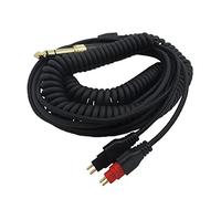 Yaowanguan Coiled Cable Compatible with Sennheiser HD650 HD600 HD660s HD580 HD58X,Replacement Audio Wire with 6.35mm Adapter,Extend to 5m/16.4fts