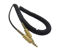 Yaowanguan Coiled Cable for MARSHALL Woburn/Marshall Woburn II Bluetooth Speaker,Black Replacement Audio Wire with Gold-Plated Jack,Extend to 1.5m/4.11fts