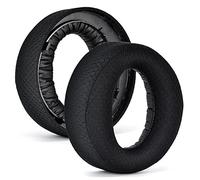 Yaowanguan Fabric Replacement Ear Pads for Sony Playstation 5 PS5 Pulse 3D Wireless Headset,Black Repair Memory Foam Headphones Ear Cushions/Cups/Covers