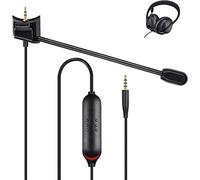 Yaowanguan QC45 Boom Microphone Cable for Bose QuietComfort 45 Bluetooth Wireless Noise Cancelling Headphones Mic w/Mute Switch for PS4 PS5 Xbox One Series X S Controller PC Laptop (Black 110cm/40in)