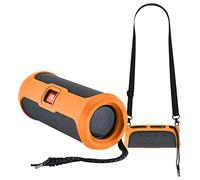 Yaowanguan Silicone Case for JBL Flip Essential 2 Portable Bluetooth Speaker,Flip Essential 2 Portable Protective Travelling Cover Sleeve(Orange)