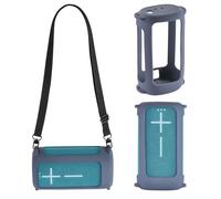 Yaowanguan Silicone Case for Ultimate Ears UE EVERBOOM Wireless Bluetooth Portable Speaker,EVERBOOM Portable Travel Sleeve Protective Skin Cover w/Shoulder Strap(Blue)