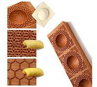 Yaoxianwu wooden ravioli mould maker - handmade ravioli mold fresh pasta stamp board filled cookie Spaghetti Macaroni 3 in 1 Combination DIY Kitchen Baking Tools