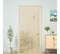 YaoYue Doorway String Curtain Door Curtains,Boho Hippie Hanging Fringe Room Divider for Patio Bedroom Closet Kitchen Laundry,Room Window Wall Door Decor(39×79in/100×200cm,MidChampagne)