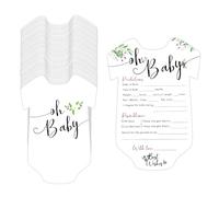 yaozeio Baby Shower Predictions Advice Cards for Parent to Be Mom Cute Baby Shower Game Cards Favor for Guests New Parent Gender Reveal Party Decorations Set Birth Prediction Cards 50 PCS