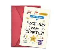 yaozeio Best Friend Inspirational Motivational Gifts for Sister Brother Encouragement Cards Coworker New Job Congratulations Gifts for Colleague Retirement Gift Heres To Your Next Chapter Card