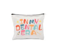 yaozeio Dental Assistant Accessories Makeup Bag Dentist Christmas Birthday Gifts for Hygienist Cosmetic Storage Bags for Dentists Thank You Gift Toiletry Zipper Pouch In My Dental Era Bag