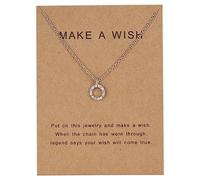 yaozeio Silver Necklace for Women Girlfriend Anniversarey Birthday Gifts for Best Friend Bff Sister Graduation Christmas Gift for Mother Daughter Grandma Gifts for Circle Pendant Necklaces