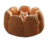 YAPAILANG Cat Scratching Mat & Bed, Cactus Flower Shape, Warm & Cute Kitten Lounger, Very Soft Small Dog Bed, Washable Cat Beds