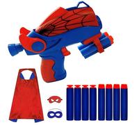 Yapartifa Superhero Cosplay Costume Accessories - Spider Costume Cosplay Set Cape Mask with Shooter - Dress Up Accessories