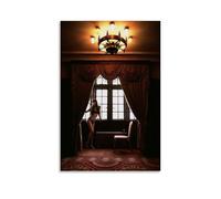 YAPING Asian Girl Next to The Windowsill Modern Home Kitchen Dormitory Kids Room Mural 12 x 18 Inch (30 x 45 cm)