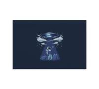 YAPING Astronaut Unidentified Flight Canvas Print 12 x 18 Inch (30 x 45 cm)