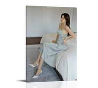 YAPING Model Girl in Sexy Clothes Sitting on Bed Bedroom 20x30inch(50x75cm)