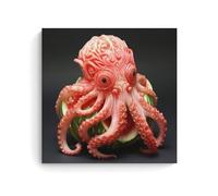 YAPING Octopus Made from Watermelon Modern Home Kitchen Dormitory Kids Room Mural 24 x 24 Inch (60 x 60 cm)