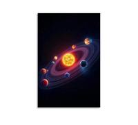 YAPING Orbits of Planets in The Universe Canvas Print 12 x 18 Inches (30 x 45 cm)
