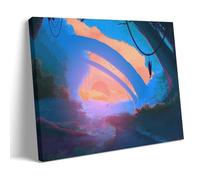 YAPING Quiet Path in The Morning Canvas Print 20 x 30 inches (50 x 75 cm)