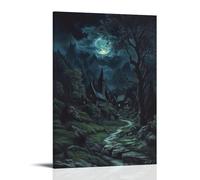 YAPING Rocky Path in The Mountains at Night Modern Home Kitchen Dormitory Kids Room Mural 12 x 18 inches (30 x 45 cm)