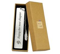 YapitHome Bookmark, Stainless Steel, Metal Bookmarks for Women,Man, Friend,Son,Daughter,Lover,Teacher,Colleague, 12 x 2.5cm, 1 Piece, Book Marker Gift