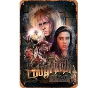 YAPJIGM Labyrinth Movie Poster Retro Metal Sign for Cafe Bar Pub Office Garage Home Wall Decor Gift Vintage Tin Sign 12 X 8 inch
