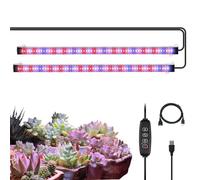 YAPJOY Grow Lights for Indoor Plants, Full Spectrum Led Plant Lights with 10 Dimmable Levels, Auto On Off Timer 3/9/12H, 120 LEDs Sunlike Growth Strips for Hydroponics Succulent