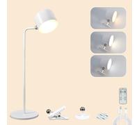 YAPJOY Rechargeable LED Desk Lamp, Eye-Caring Wireless LED Table Lamp with 2000mAh Battery, 3 Lighting Modes/Stepless Brightness/360°Rotate Small Reading Light for Home Office Bedroom Study Craft