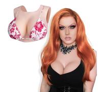 YAPOKCDS Silicone Breast Plate Silicone Breast Forms Silicone Boob Fake Boob Fake Breast C-G Cup for Crossdressers
