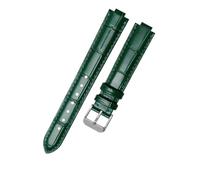 yapong Women's Genuine Cowhide Leather Watch Strap For Longines Heart Moon L8.115 Moon Phase Convex-mouth Watchband
