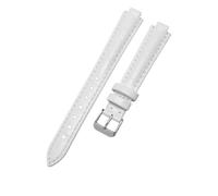 yapong Women's Genuine Cowhide Leather Watch Strap For Longines Heart Moon L8.115 Moon Phase Convex-mouth Watchband