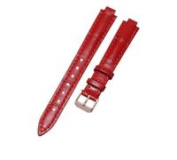 yapong Women's Genuine Cowhide Leather Watch Strap For Longines Heart Moon L8.115 Moon Phase Convex-mouth Watchband