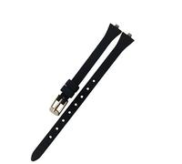 yaponuk For CK K4u236/K4u231 Women's Silicone Watch Strap Waterproof Soft Comfortable Watchband Accessories(Black-Rose)