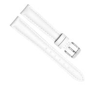 yaponuk Leather Watch Straps For Daniel Wellington DW Men's Women's Watch Chains(Whites,17mm)