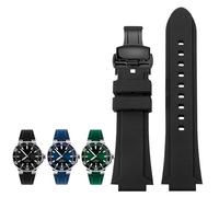 yaponuk Protruding Notch Rubber Watch Chain For ORIS Diving 7730 7740 Men's Silicone Sports strap(Blackb b,22-11mm)