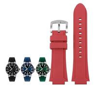 yaponuk Protruding Notch Rubber Watch Chain For ORIS Diving 7730 7740 Men's Silicone Sports strap(Reds a,22-11mm)