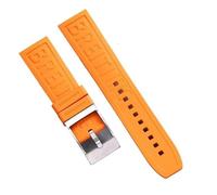yaponuk Rubber Watch Strap For Breitling Avenger Super Ocean Challenger, Reconnaissance Aircraft Professional Series(Oranges1)