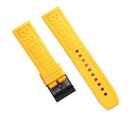 yaponuk Rubber Watch Strap For Breitling Avenger Super Ocean Challenger, Reconnaissance Aircraft Professional Series(Yellowb)