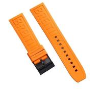 yaponuk Rubber Watch Strap For Breitling Avenger Super Ocean Challenger, Reconnaissance Aircraft Professional Series(Orangeb)