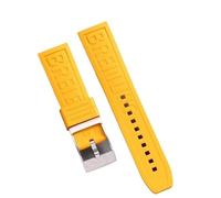 yaponuk Rubber Watch Strap For Breitling Avenger Super Ocean Challenger, Reconnaissance Aircraft Professional Series(Yellows1)