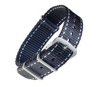 yaponuk Soft Nylon Watch Band for Omega Seamaster 300/007 Canvas Bracelet for Seiko Universal Strap(18mm)
