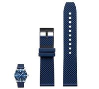 yaponuk The Rubber Silicone Watch Strap For Breitling Avenger And Super Ocean Heritage II(Dark blueb1,24mm)