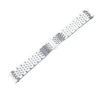 yaponuk Watch chain strap for Tissot 1853 Le Locle T41 T006408 stainless steel watchband accessories(Silver)