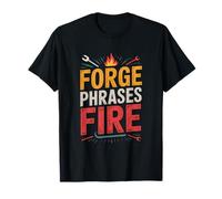 Yapper SLP Vintage Retro Speech Therapy Quote Fire Forge T-Shirt