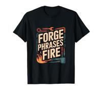 Yapper SLP Vintage Retro Speech Therapy Quote Fire Forge T-Shirt