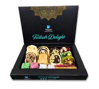 Yaqeen Turkish Delight Lokum Mix Gift Box 15 different flavours Deluxe Swee