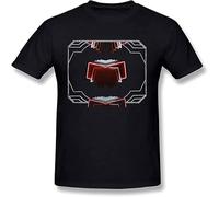 YAQINUO Men's Arcade Fire Neon Bible T Shirt Black L